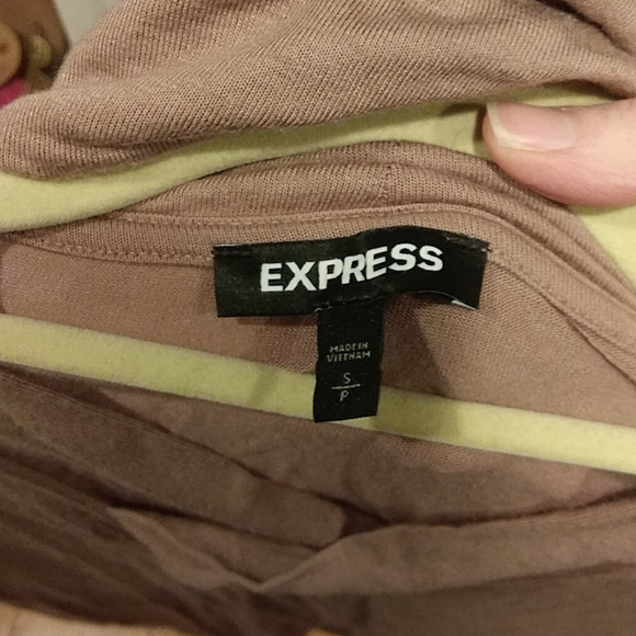 Express drapey mauve 3/4 sleeve top s - Picture 3 of 3